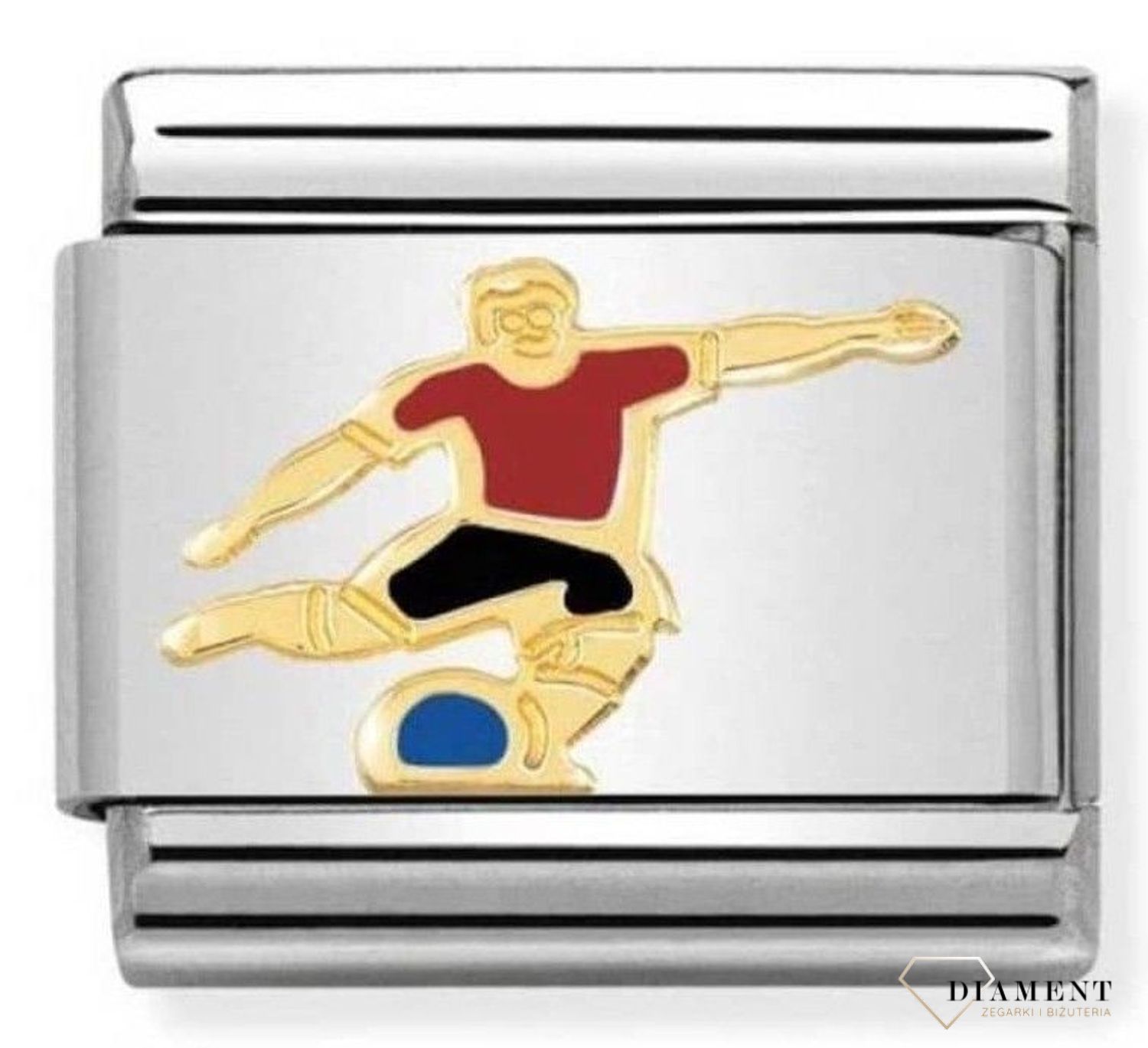 Nomination - Link 18K zawieszka złoto 'Piłkarz' 030259 11 biżuteria nomination nomination zawieszki nomination baza.jpg